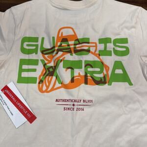 NEW Youth Small Ivory Shirt “Guac is Extra”Baseball Lifestyle BL101